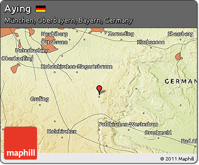 Physical 3D Map of Aying