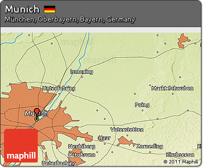 Physical 3D Map of Munich