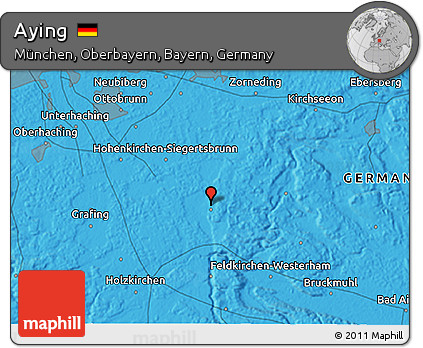 Political 3D Map of Aying