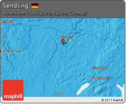 Political 3D Map of Sendling