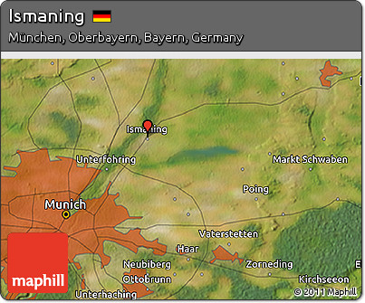 Satellite 3D Map of Ismaning