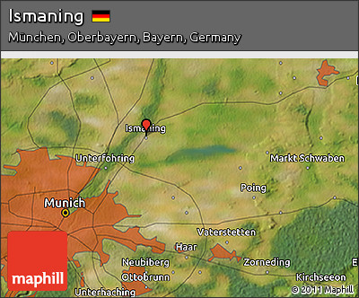 Satellite 3D Map of Ismaning