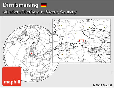 Blank Location Map of Dirnismaning
