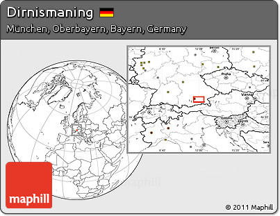 Blank Location Map of Dirnismaning