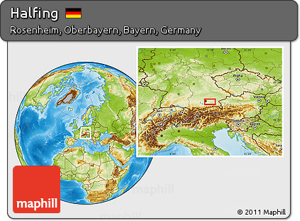 Physical Location Map of Halfing
