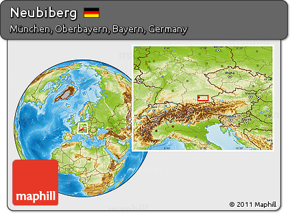 Physical Location Map of Neubiberg