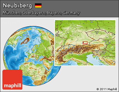 Physical Location Map of Neubiberg