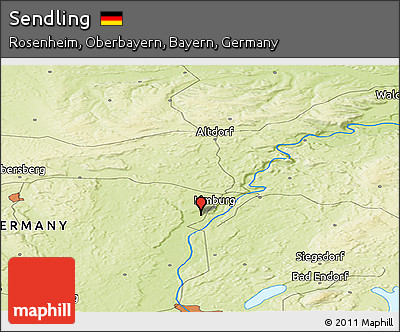 Physical Panoramic Map of Sendling