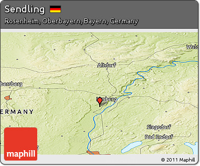 Physical Panoramic Map of Sendling