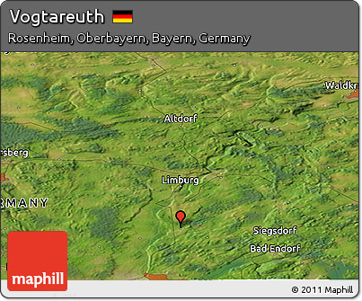 Satellite Panoramic Map of Vogtareuth