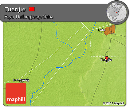 Physical 3D Map of Tuanjie