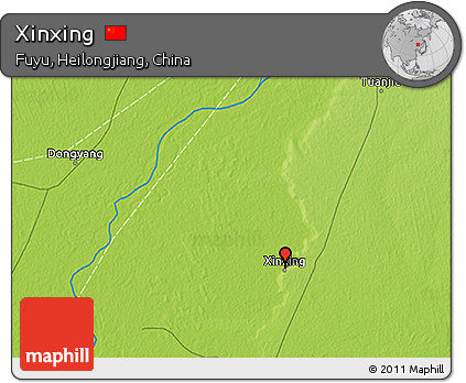 Physical 3D Map of Xinxing