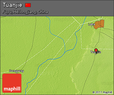 Physical 3D Map of Tuanjie