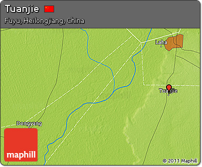 Physical 3D Map of Tuanjie