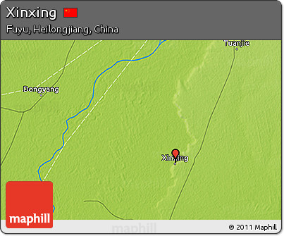 Physical 3D Map of Xinxing