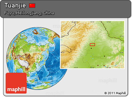 Physical Location Map of Tuanjie