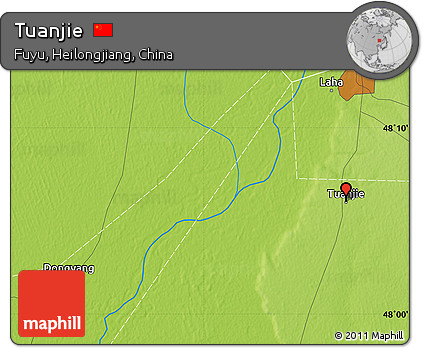 Physical Map of Tuanjie