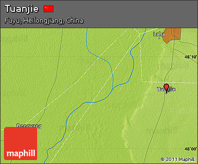 Physical Map of Tuanjie