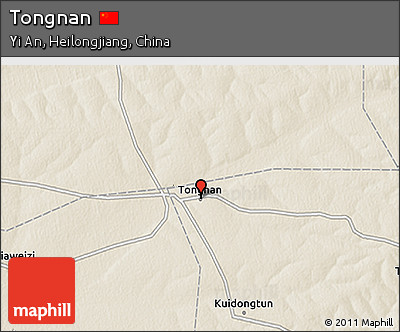 Shaded Relief 3D Map of Tongnan