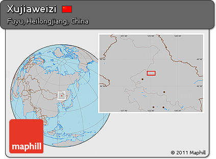 Gray Location Map of Xujiaweizi