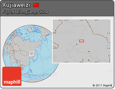 Gray Location Map of Xujiaweizi