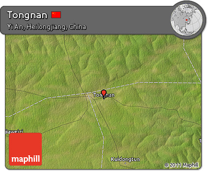 Satellite Map of Tongnan