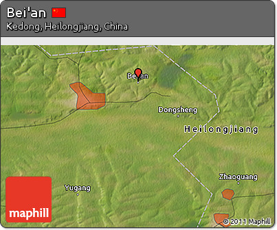 Satellite 3D Map of Bei'an