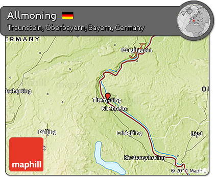 Physical 3D Map of Allmoning