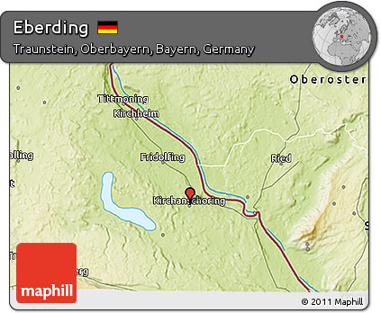 Physical 3D Map of Eberding