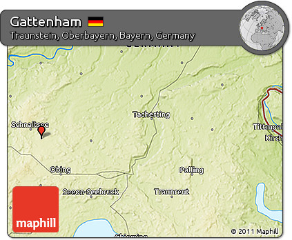 Physical 3D Map of Gattenham