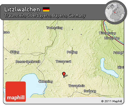 Physical 3D Map of Litzlwalchen