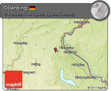 Physical 3D Map of Ollerding