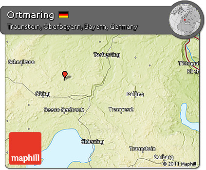 Physical 3D Map of Ortmaring