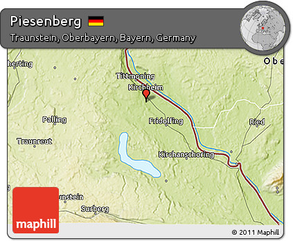 Physical 3D Map of Piesenberg