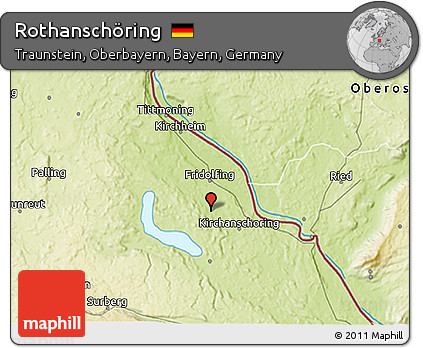 Physical 3D Map of Rothanschöring