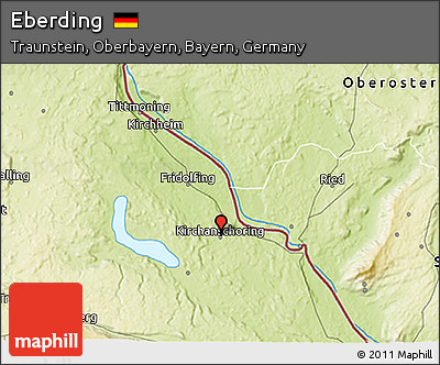 Physical 3D Map of Eberding