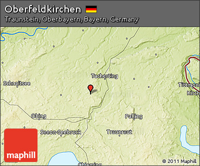Physical 3D Map of Oberfeldkirchen
