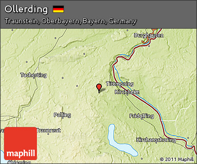 Physical 3D Map of Ollerding