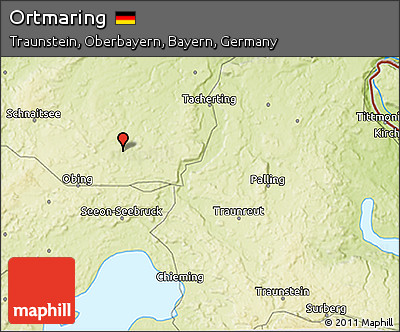 Physical 3D Map of Ortmaring