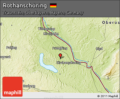 Physical 3D Map of Rothanschöring