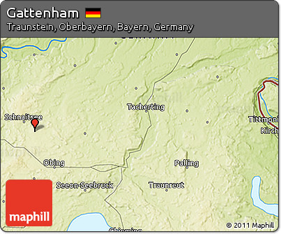 Physical 3D Map of Gattenham