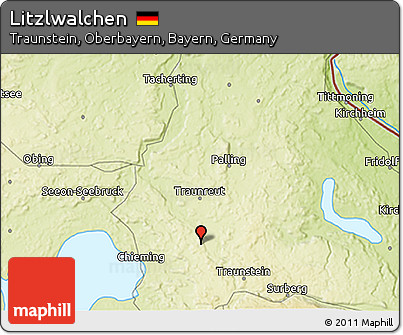 Physical 3D Map of Litzlwalchen