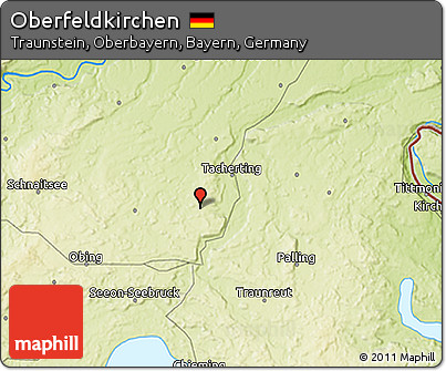 Physical 3D Map of Oberfeldkirchen