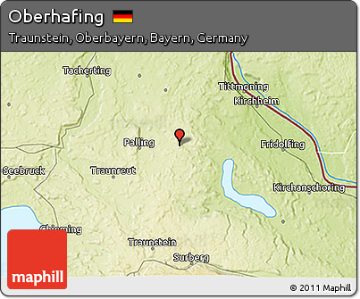 Physical 3D Map of Oberhafing