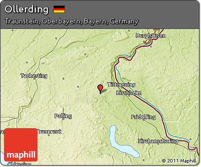 Physical 3D Map of Ollerding