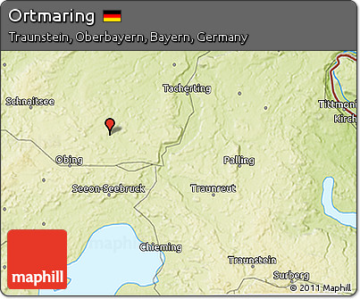 Physical 3D Map of Ortmaring