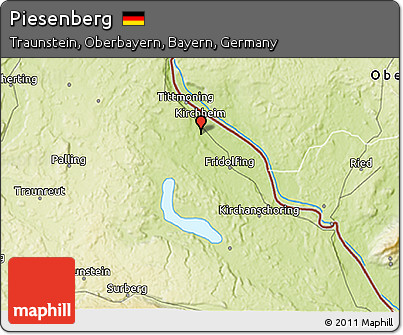 Physical 3D Map of Piesenberg