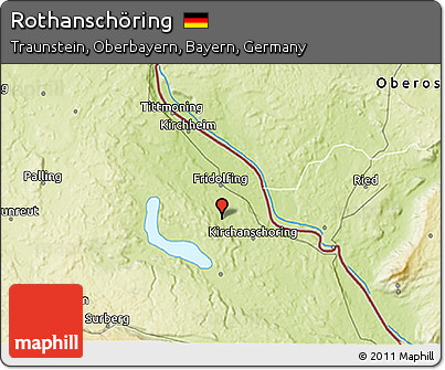 Physical 3D Map of Rothanschöring