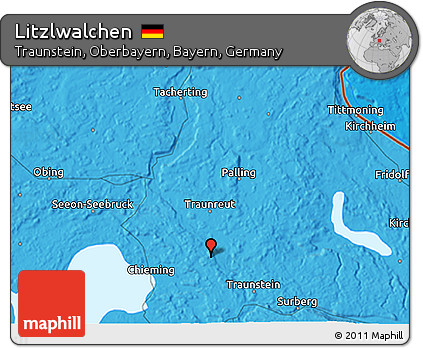 Political 3D Map of Litzlwalchen
