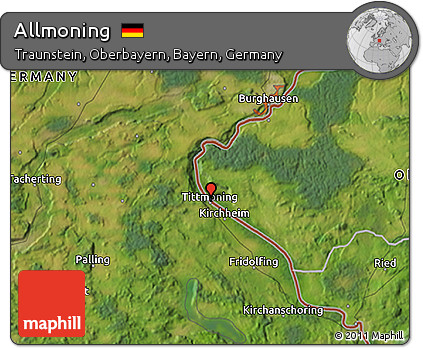 Satellite 3D Map of Allmoning